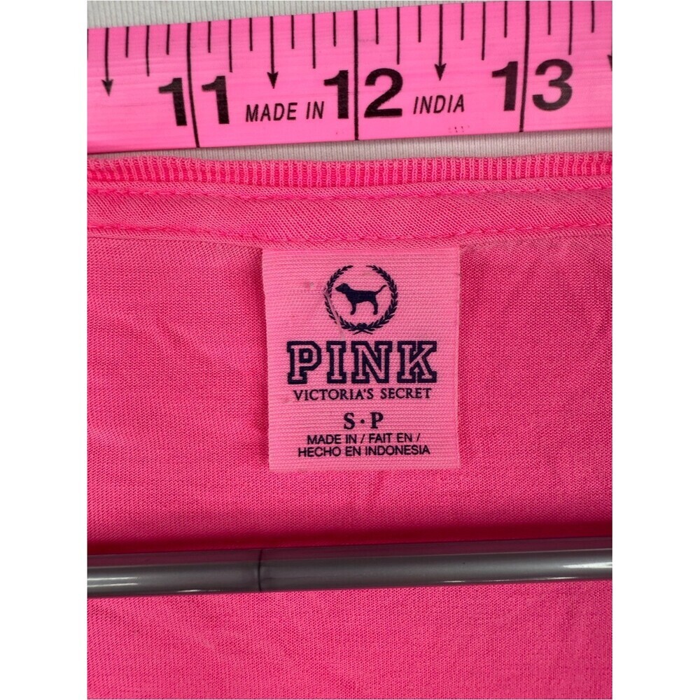 PINK Victoria's Secret 2011 tshirt rare y2k Hot Pink "LOVE PINK" Graphic Tee - Picture 7 of 9